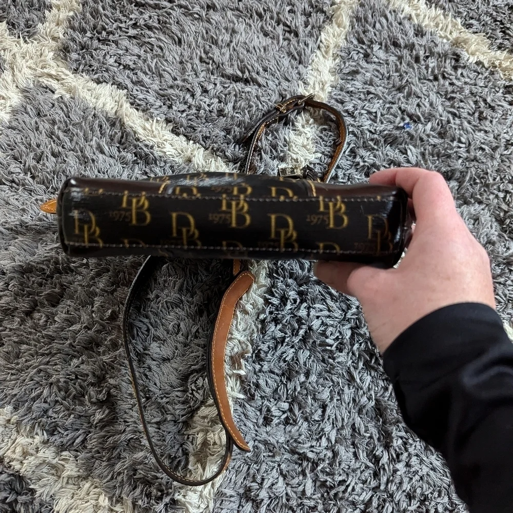 Dooney & Bourke Brown Crossbody Everyday Bag Signature DB Logo